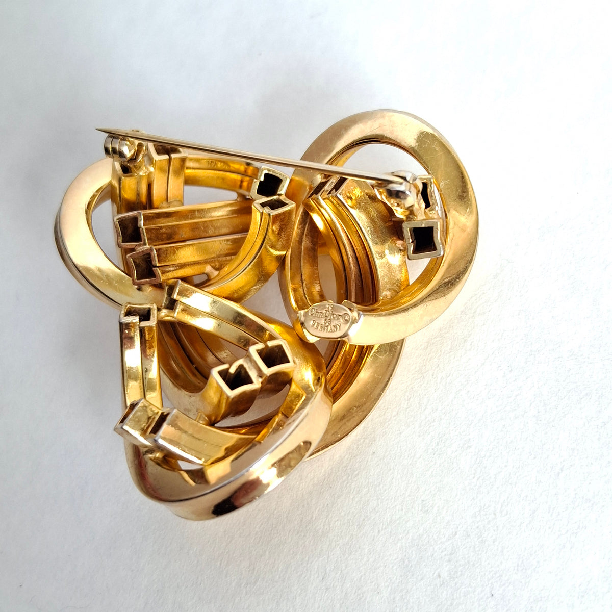 Vintage 1968 Christian Dior Gold Plated Brooch