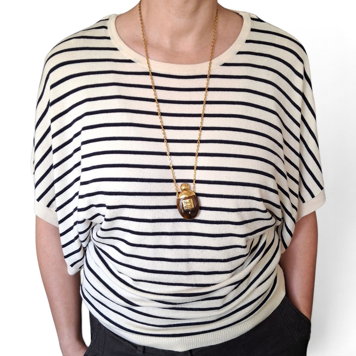 Vintage 1978 Givenchy Perfume Bottle Necklace