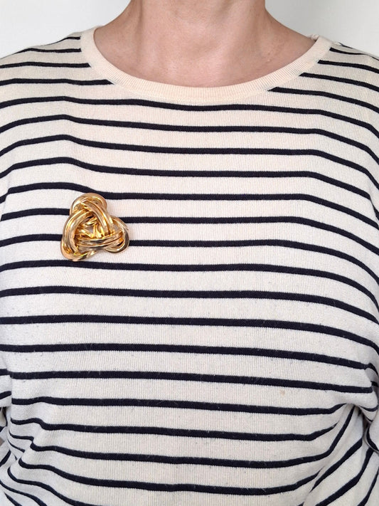 Vintage 1968 Christian Dior Gold Plated Brooch