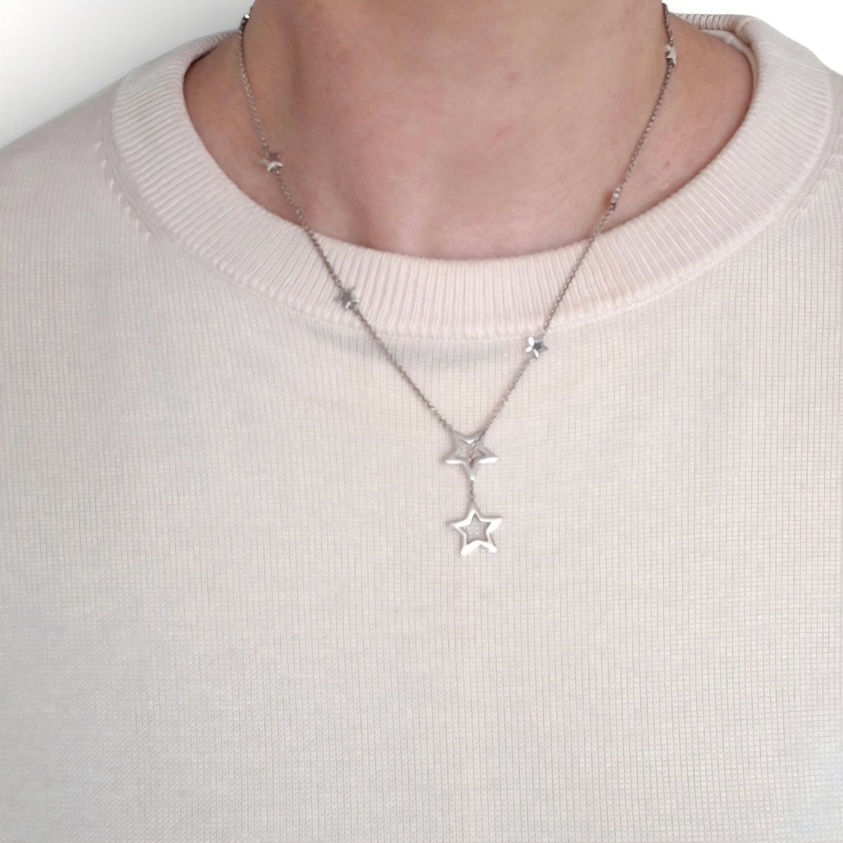 Tiffany & Co Shooting Star Lariat Necklace in Sterling Silver