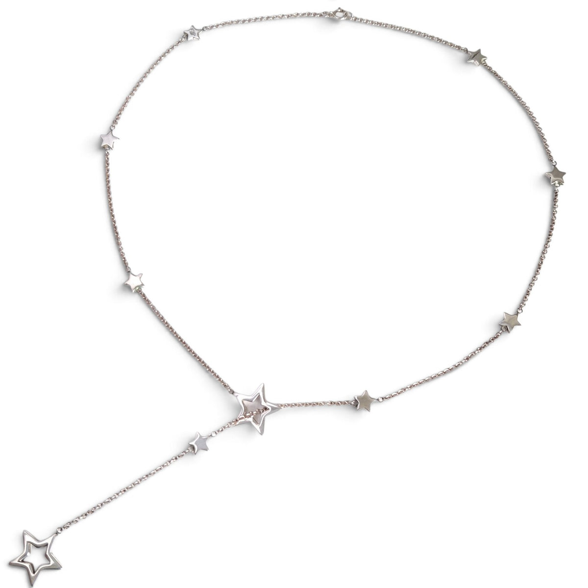 Tiffany & Co Shooting Star Lariat Necklace in Sterling Silver