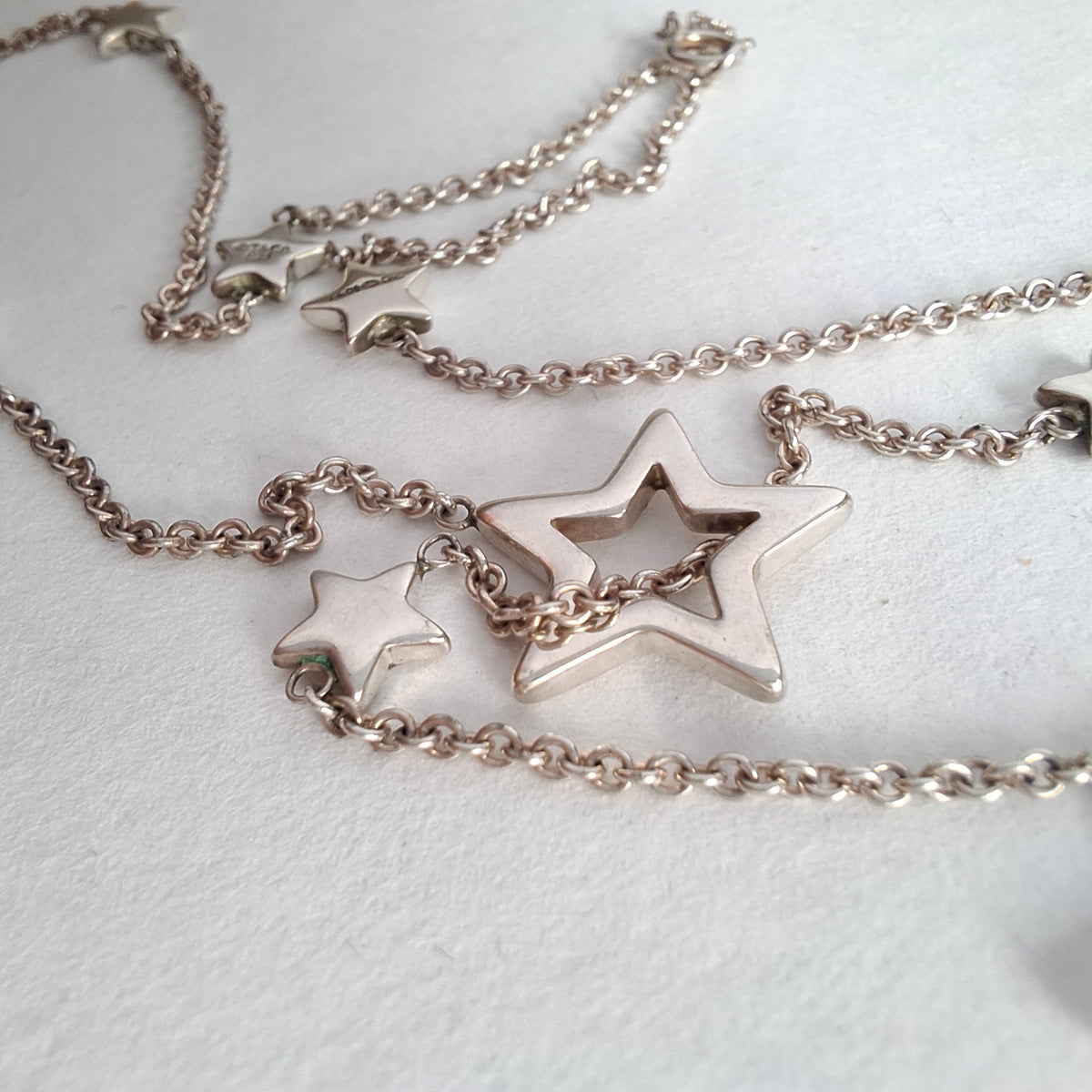Tiffany & Co Shooting Star Lariat Necklace in Sterling Silver
