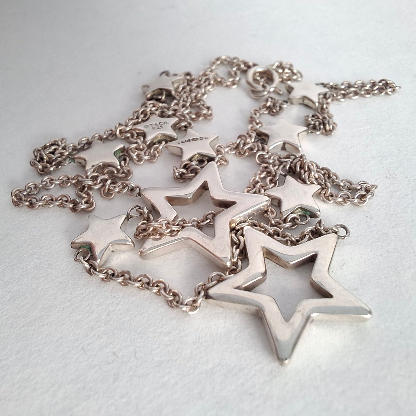 Tiffany & Co Shooting Star Lariat Necklace in Sterling Silver