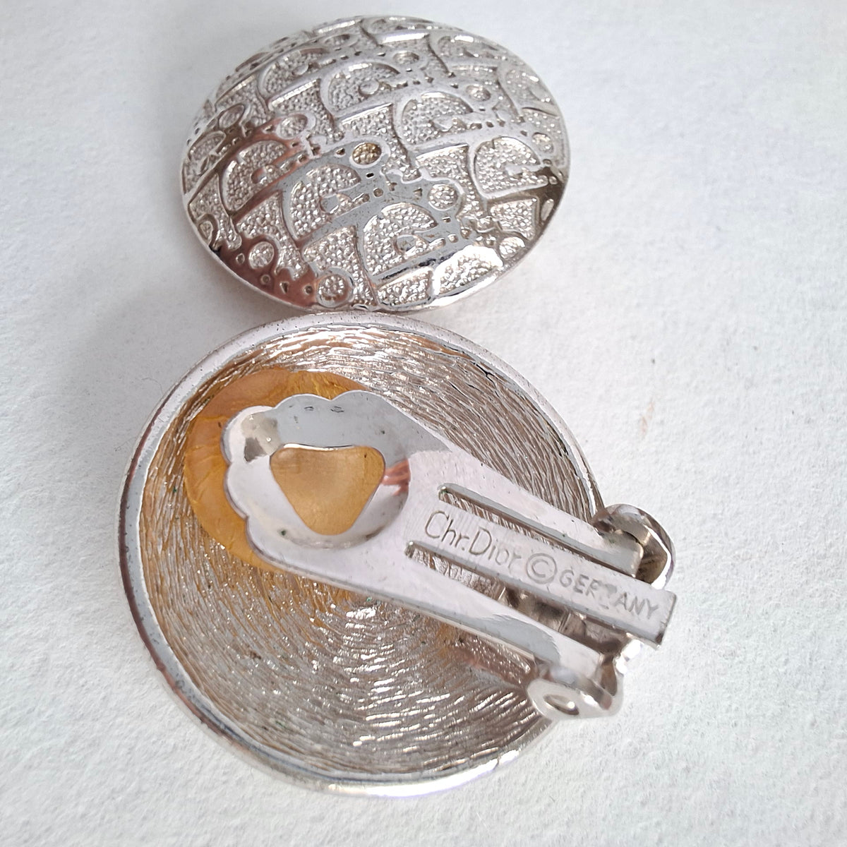 Vintage Christian Dior Silver Trotter Earings