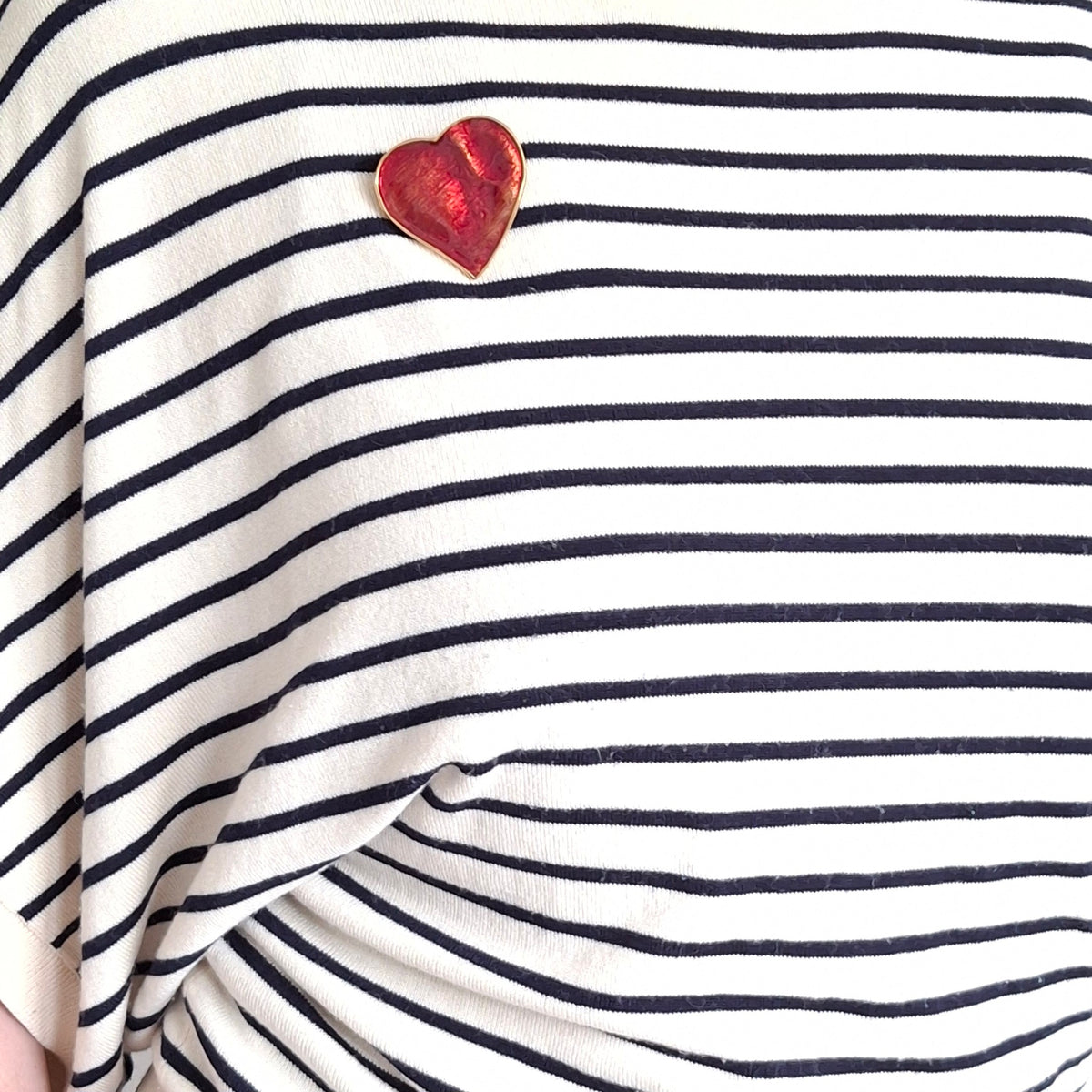 Vintage Yves Saint Laurent YSL Heart Brooch / Pendant