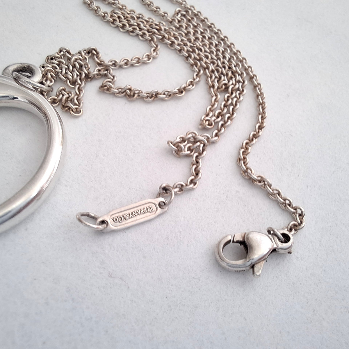 Tiffany & Co Man in the Moon Pendant Necklace in Hallmarked Sterling Silver