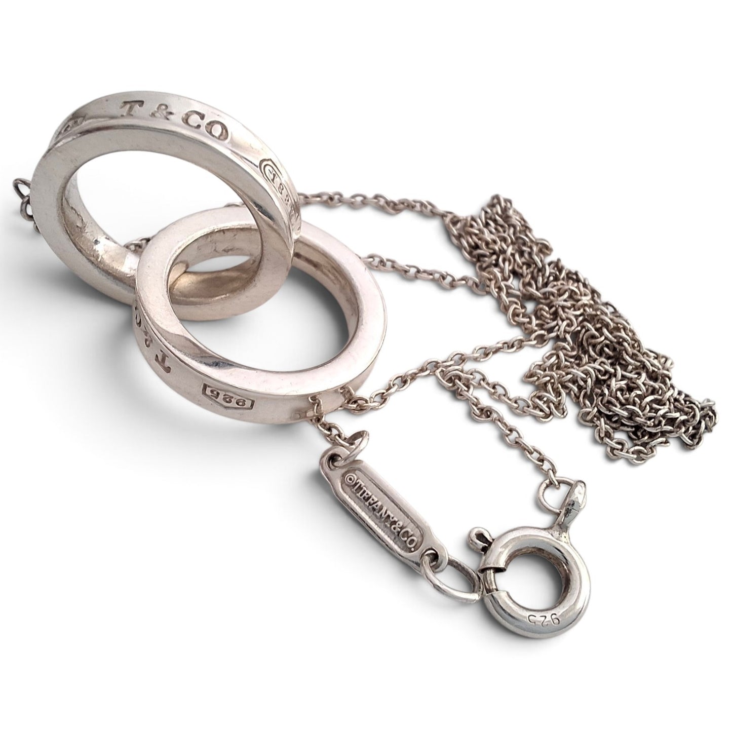 Tiffany & Co 1837 Interlocking Rings Necklace in Sterling Silver