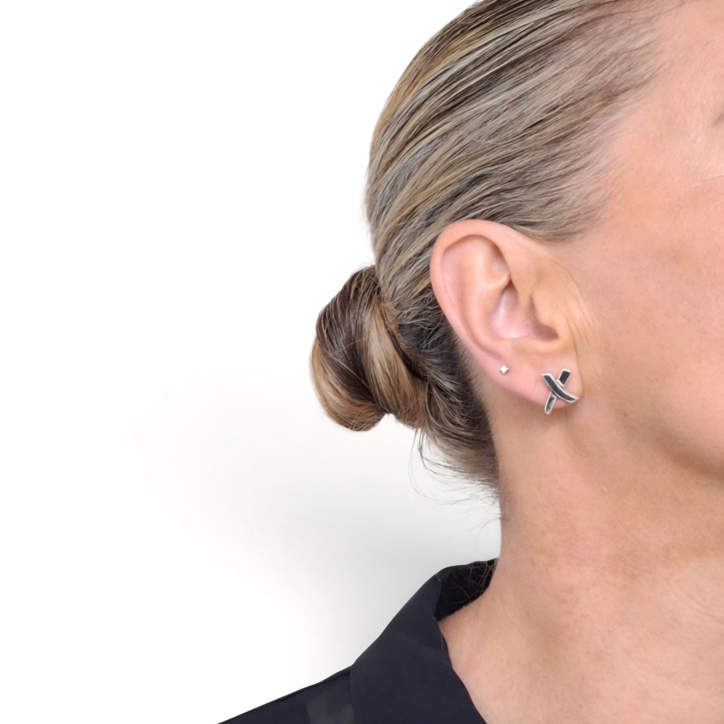 Tiffany & Co Paloma Picasso Graffiti X Earrings in Sterling Silver