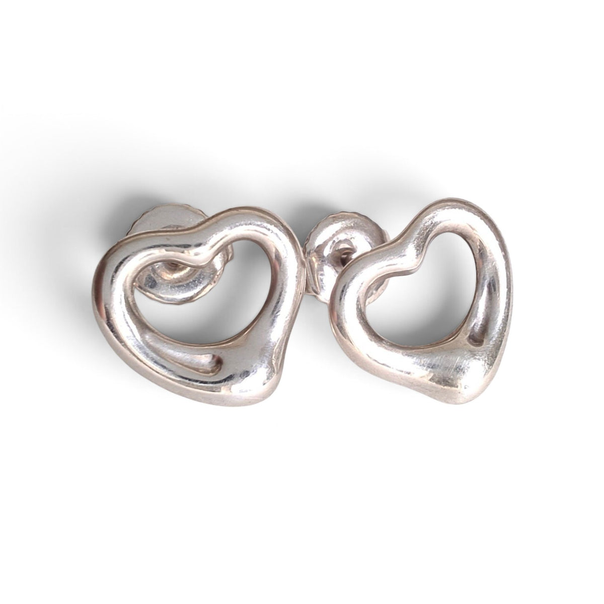 Tiffany & Co Paloma Picasso Open Heart Earrings in Sterling Silver