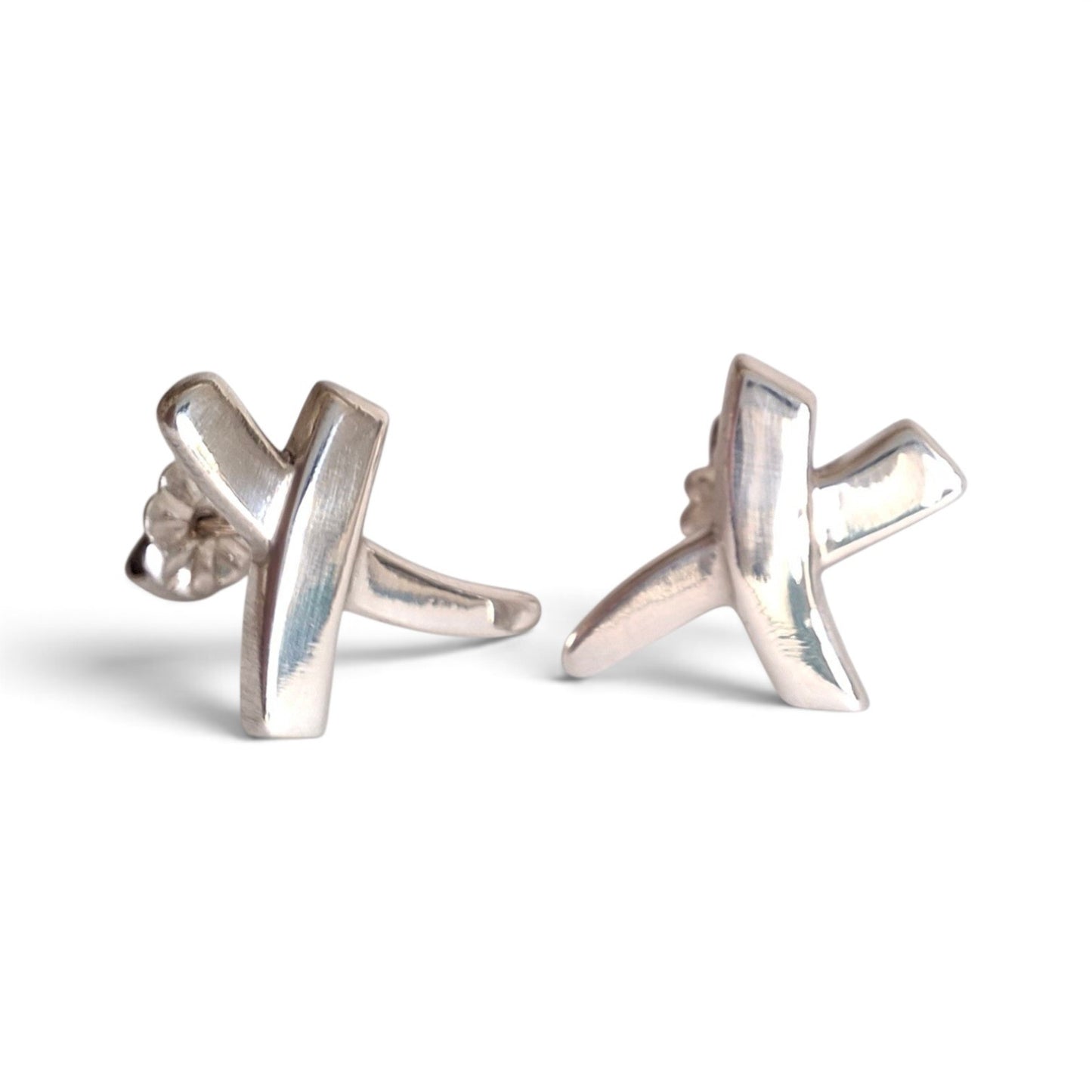 Tiffany & Co Paloma Picasso Graffiti X Earrings in Sterling Silver