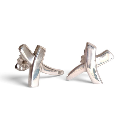 Tiffany & Co Paloma Picasso Graffiti X Earrings in Sterling Silver
