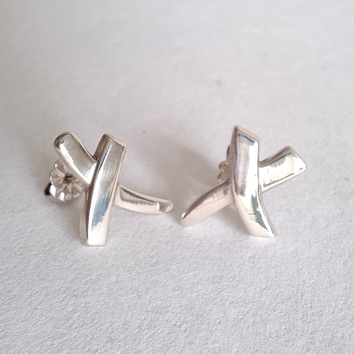 Tiffany & Co Paloma Picasso Graffiti X Earrings in Sterling Silver