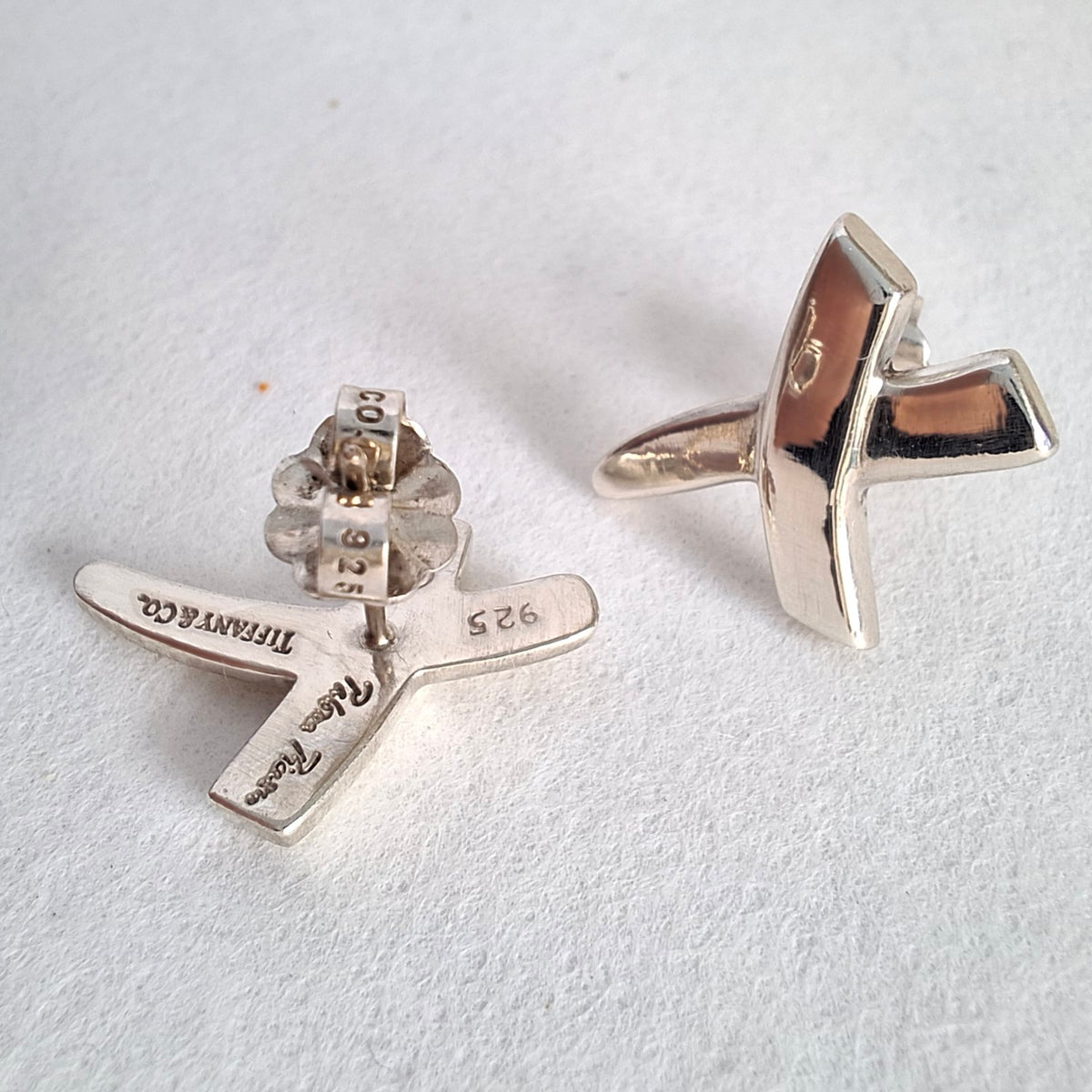 Tiffany & Co Paloma Picasso Graffiti X Earrings in Sterling Silver