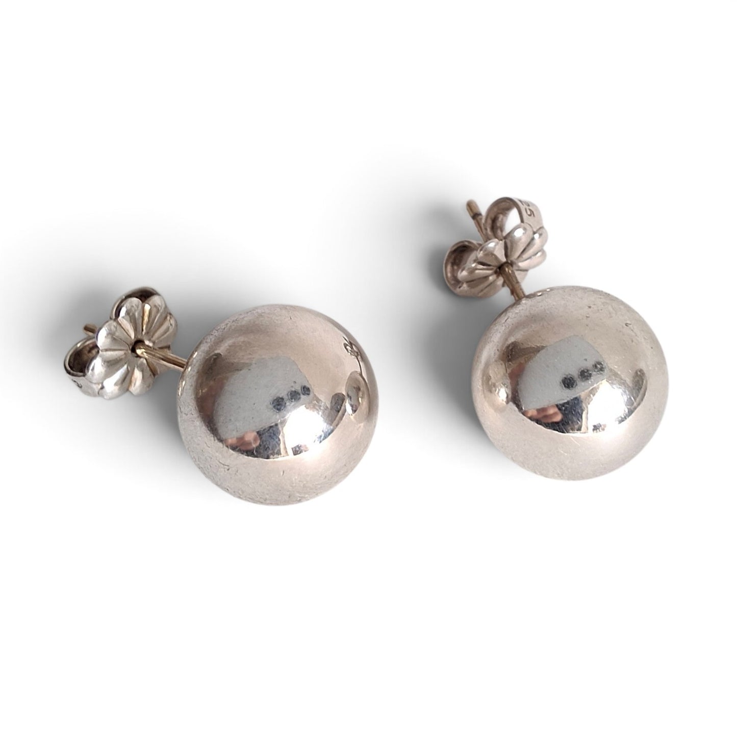 Tiffany & Co 10mm Hardwear Ball Earrrings in Sterling Silver