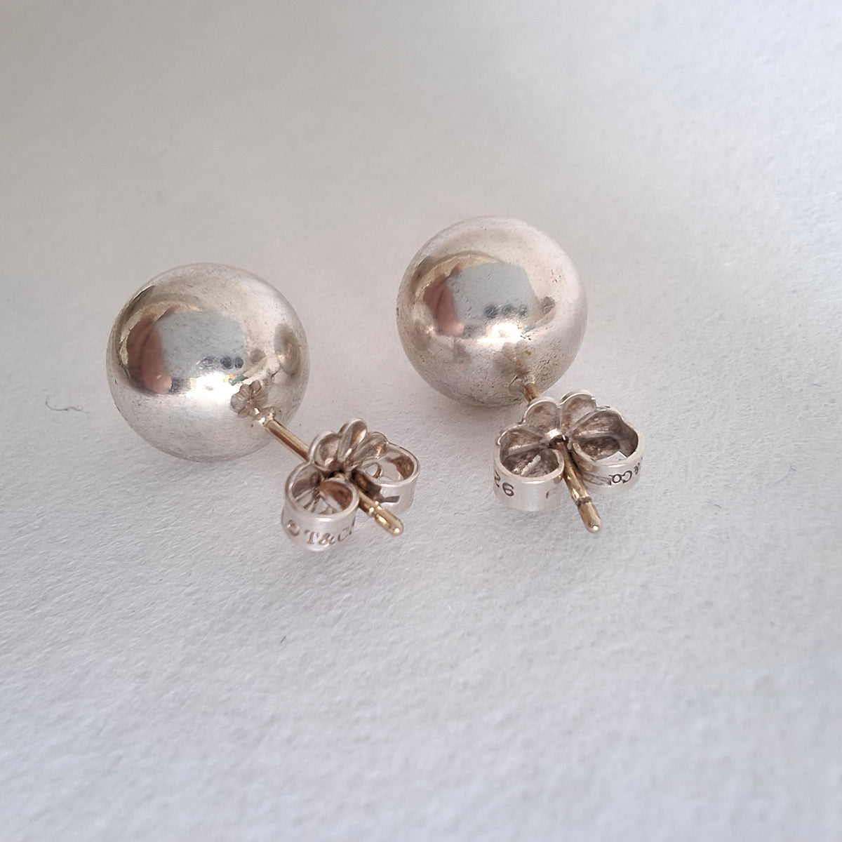 Tiffany & Co 10mm Hardwear Ball Earrrings in Sterling Silver