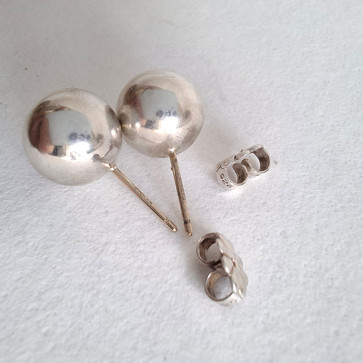 Tiffany & Co 10mm Hardwear Ball Earrrings in Sterling Silver