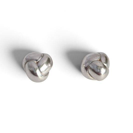 Tiffany & Co Sterling Silver Knot Earrings