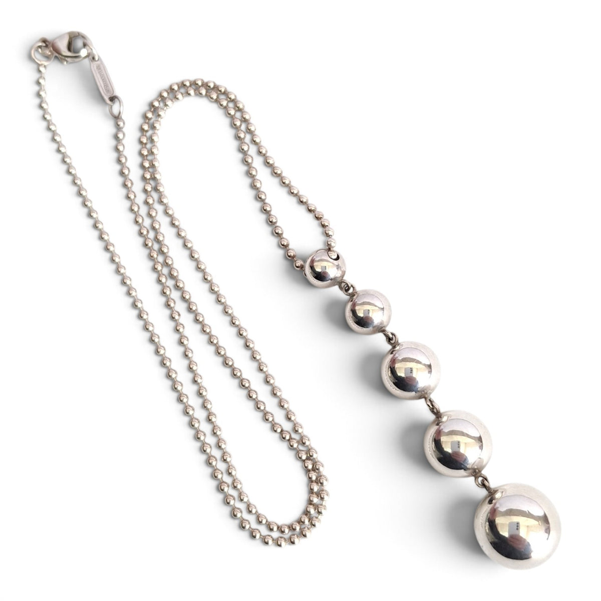 Tiffany & Co Hardwear Graduated Five Ball Pendant Necklace in Sterling Silver
