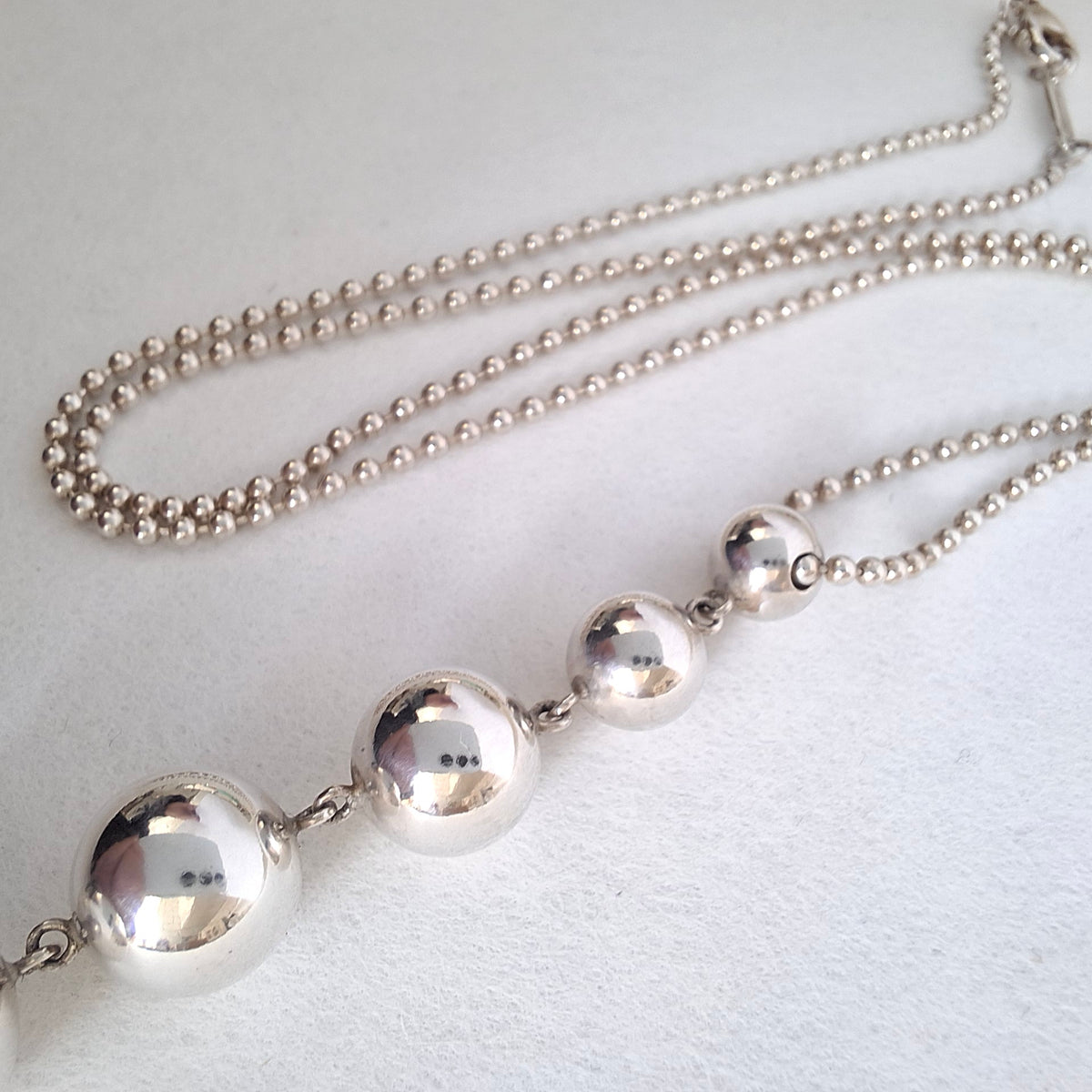 Tiffany & Co Hardwear Graduated Five Ball Pendant Necklace in Sterling Silver