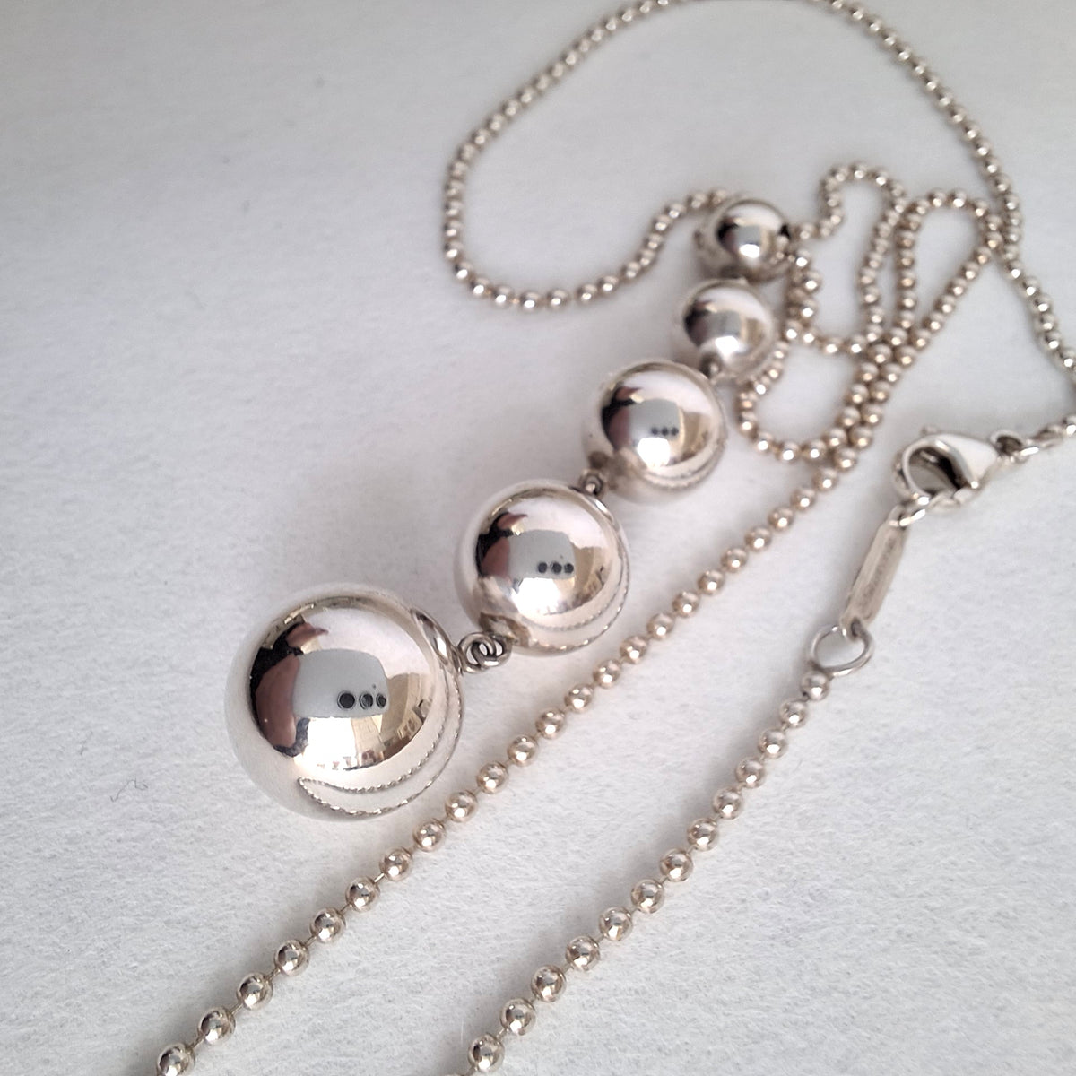 Tiffany & Co Hardwear Graduated Five Ball Pendant Necklace in Sterling Silver