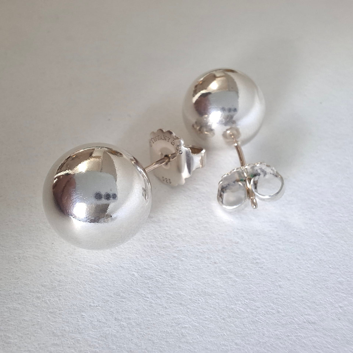 Tiffany & Co Large 14mm Hardwear Ball Earrings in Sterling Silver