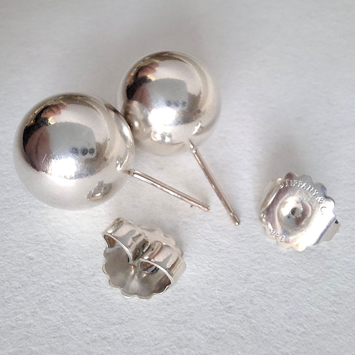 Tiffany & Co Large 14mm Hardwear Ball Earrings in Sterling Silver