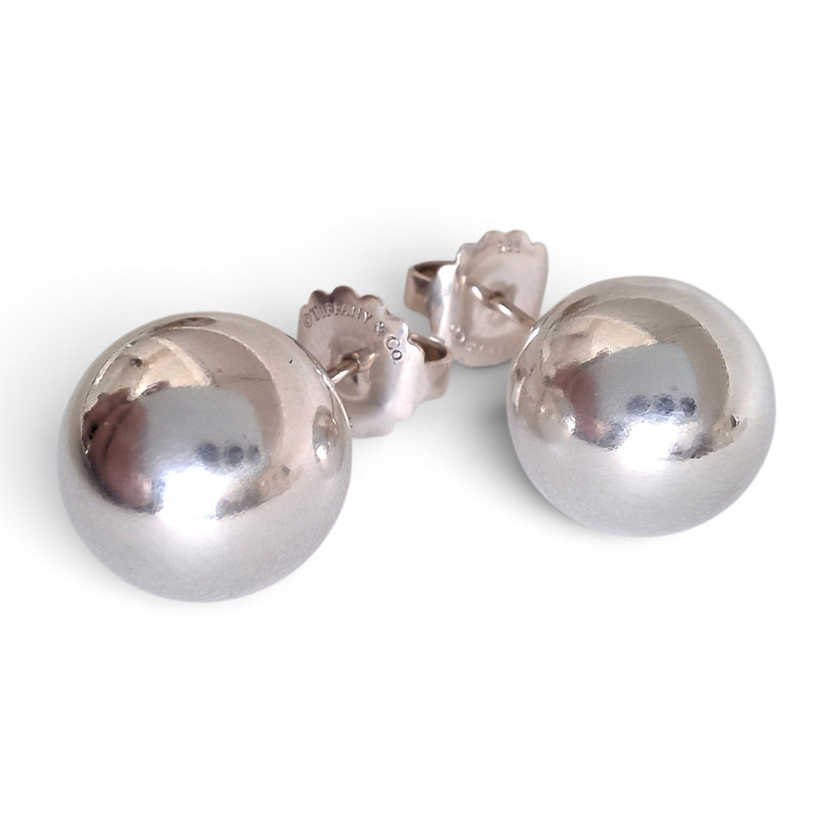 Tiffany & Co Large 14mm Hardwear Ball Earrings in Sterling Silver