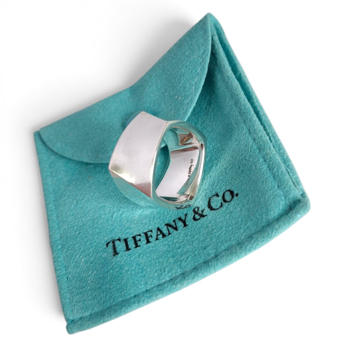 Tiffany & Co Frank Gehry Wide Band Torque Ring in Sterling Silver