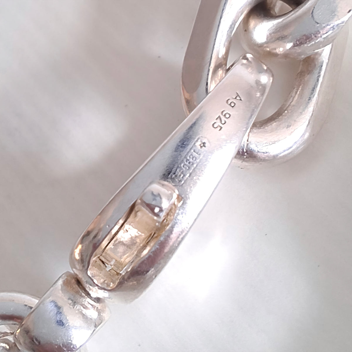 Gucci GG Logo Bracelet in Solid Sterling Silver