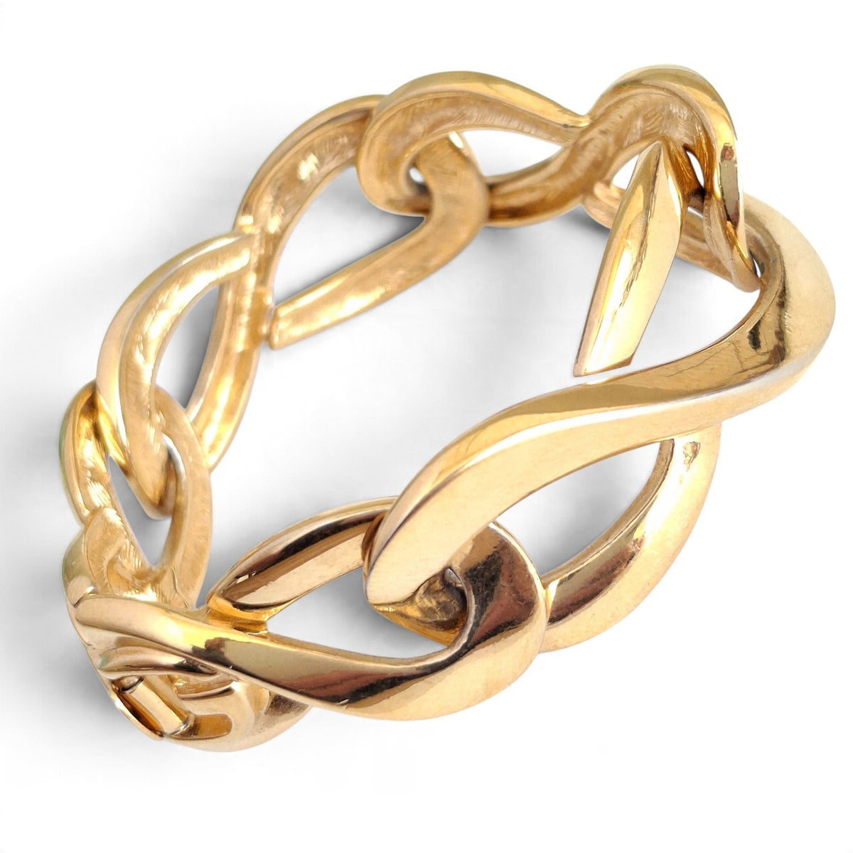 Vintage Givenchy Infinity Link Gold Plated Bracelet