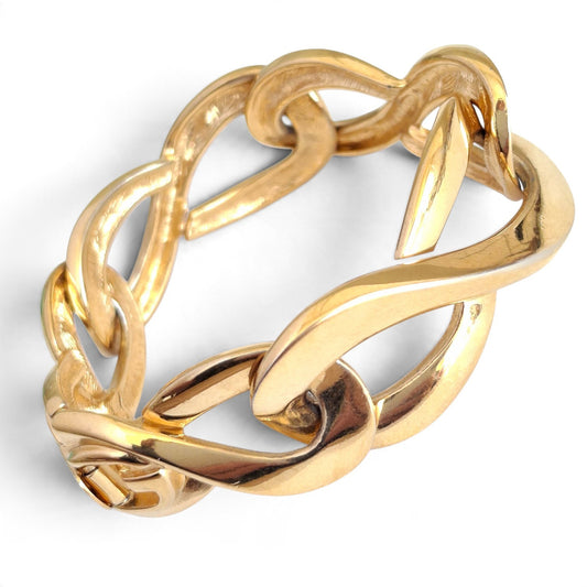 Vintage Givenchy Infinity Link Gold Plated Bracelet