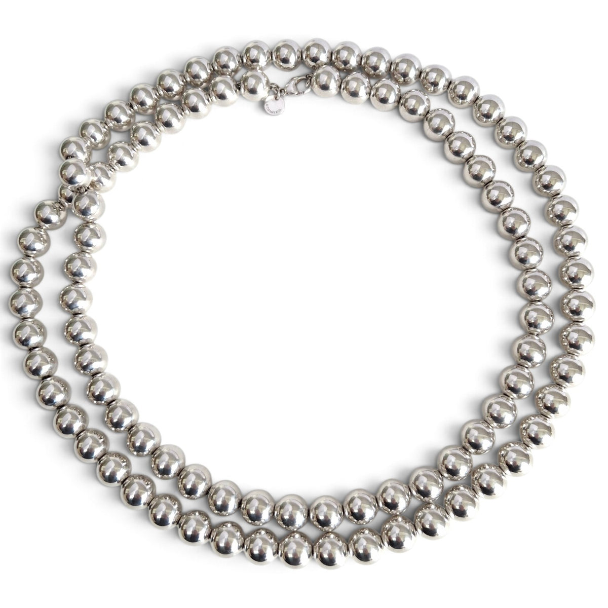 Tiffany & Co Opera Length Sterling Silver Ball Necklace