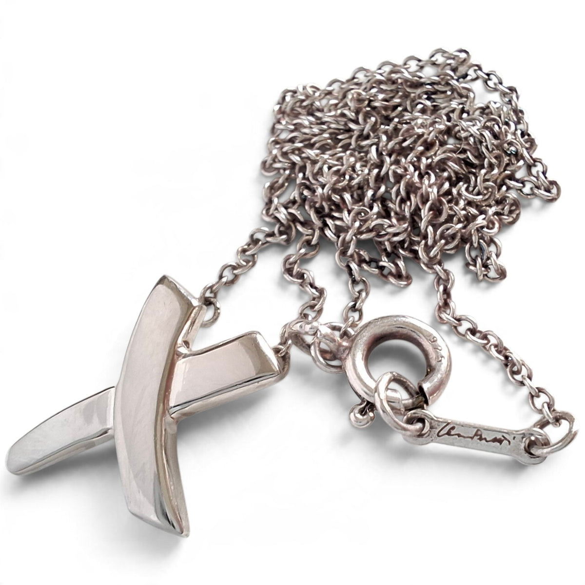 Tiffany & Co Paloma Picasso Design Graffiti X Pendant Necklace in Sterling Silver