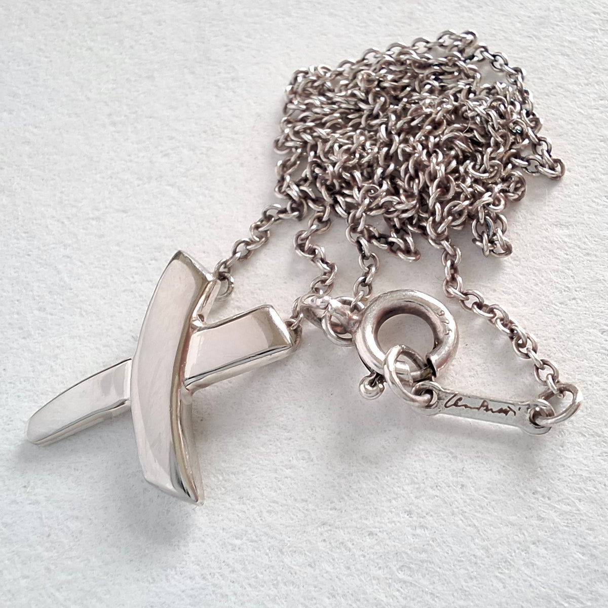 Tiffany & Co Paloma Picasso Design Graffiti X Pendant Necklace in Sterling Silver