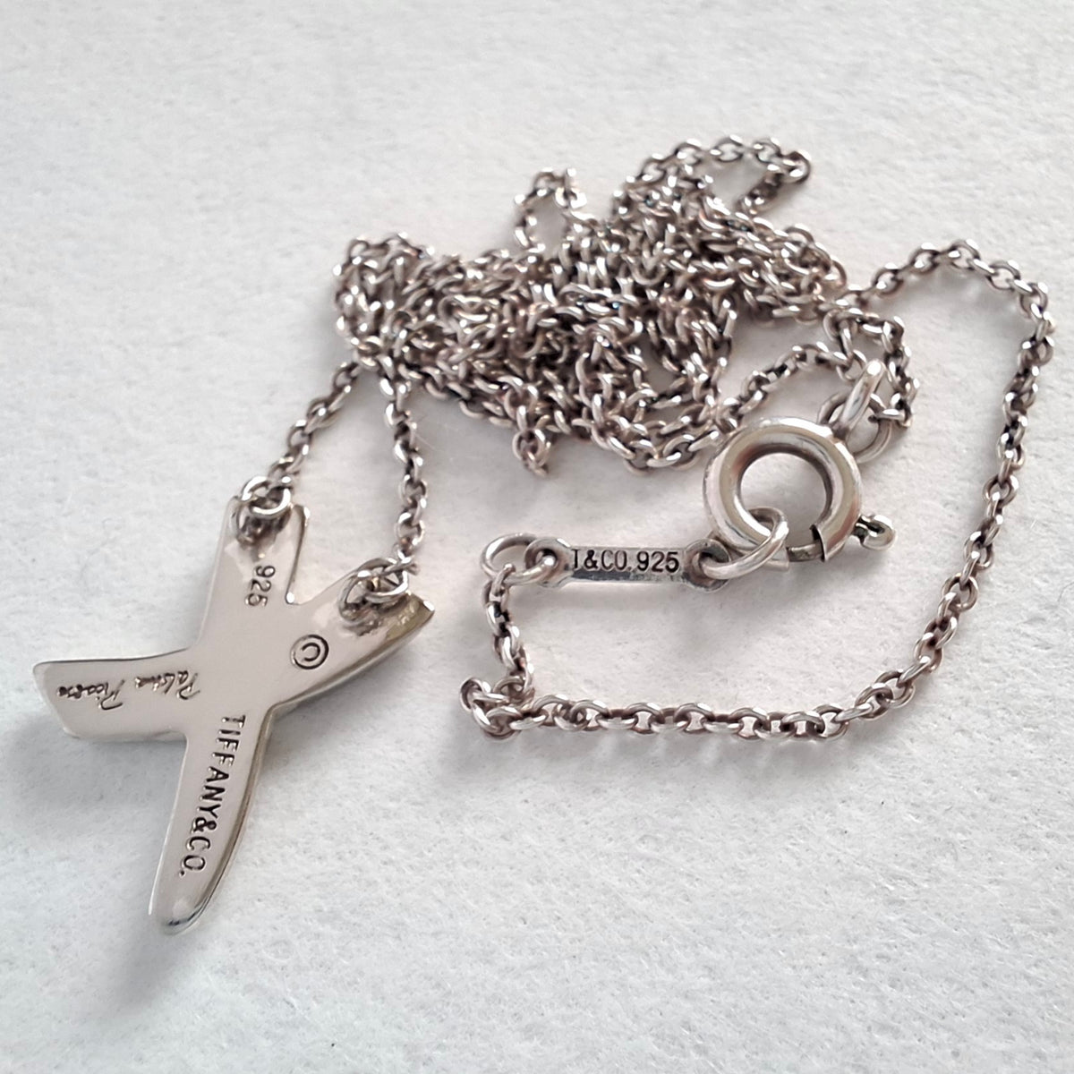 Tiffany & Co Paloma Picasso Design Graffiti X Pendant Necklace in Sterling Silver