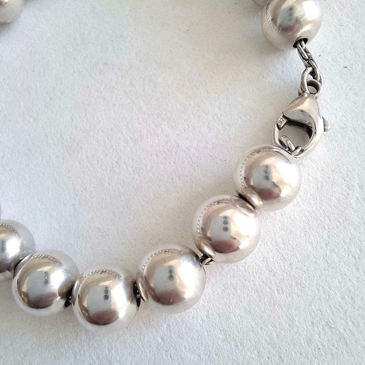 Return to Tiffany & Co 8mm Ball Bracelet in Hallmarked Sterling Silver