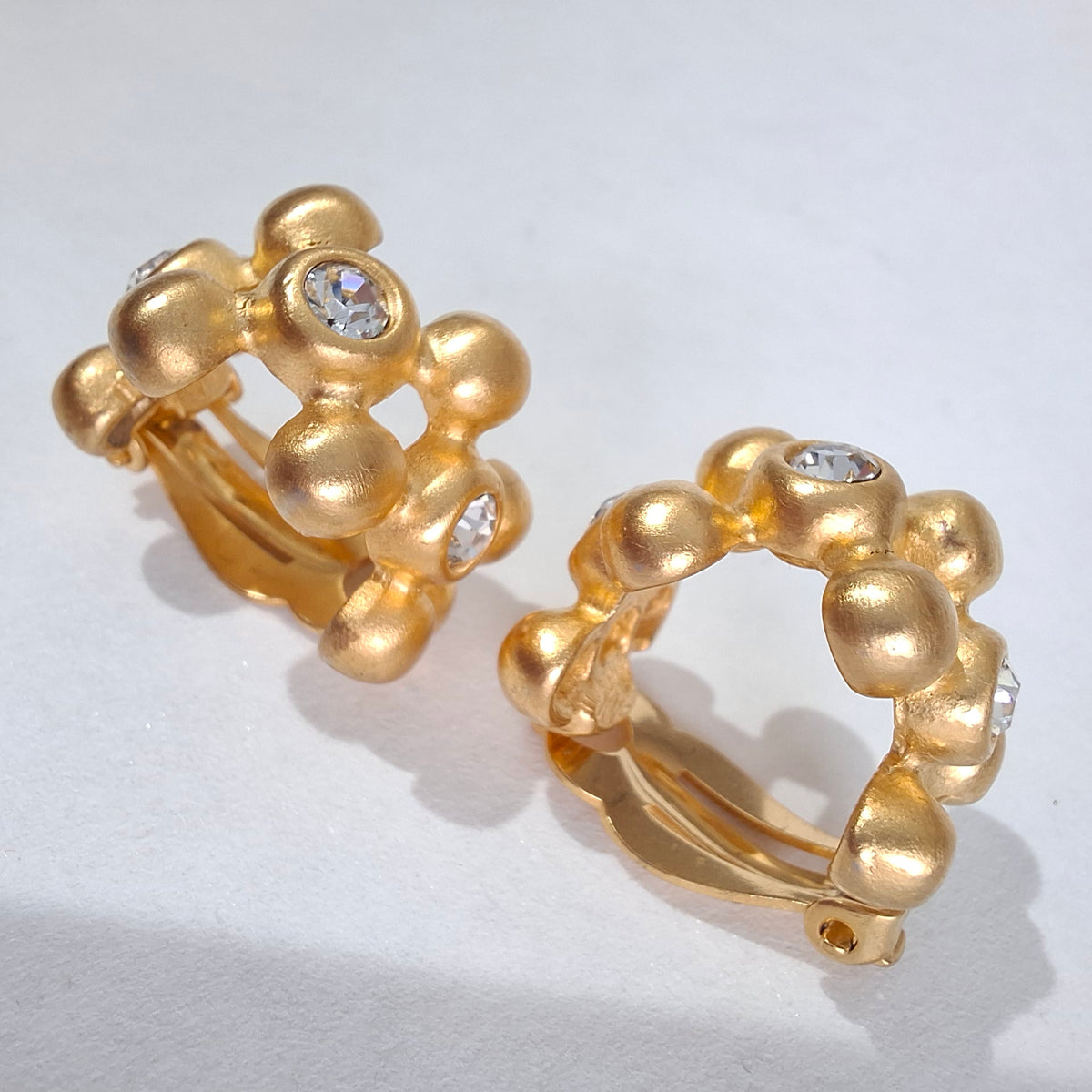 Vintage Givenchy Gold Plated Hoop Earrings