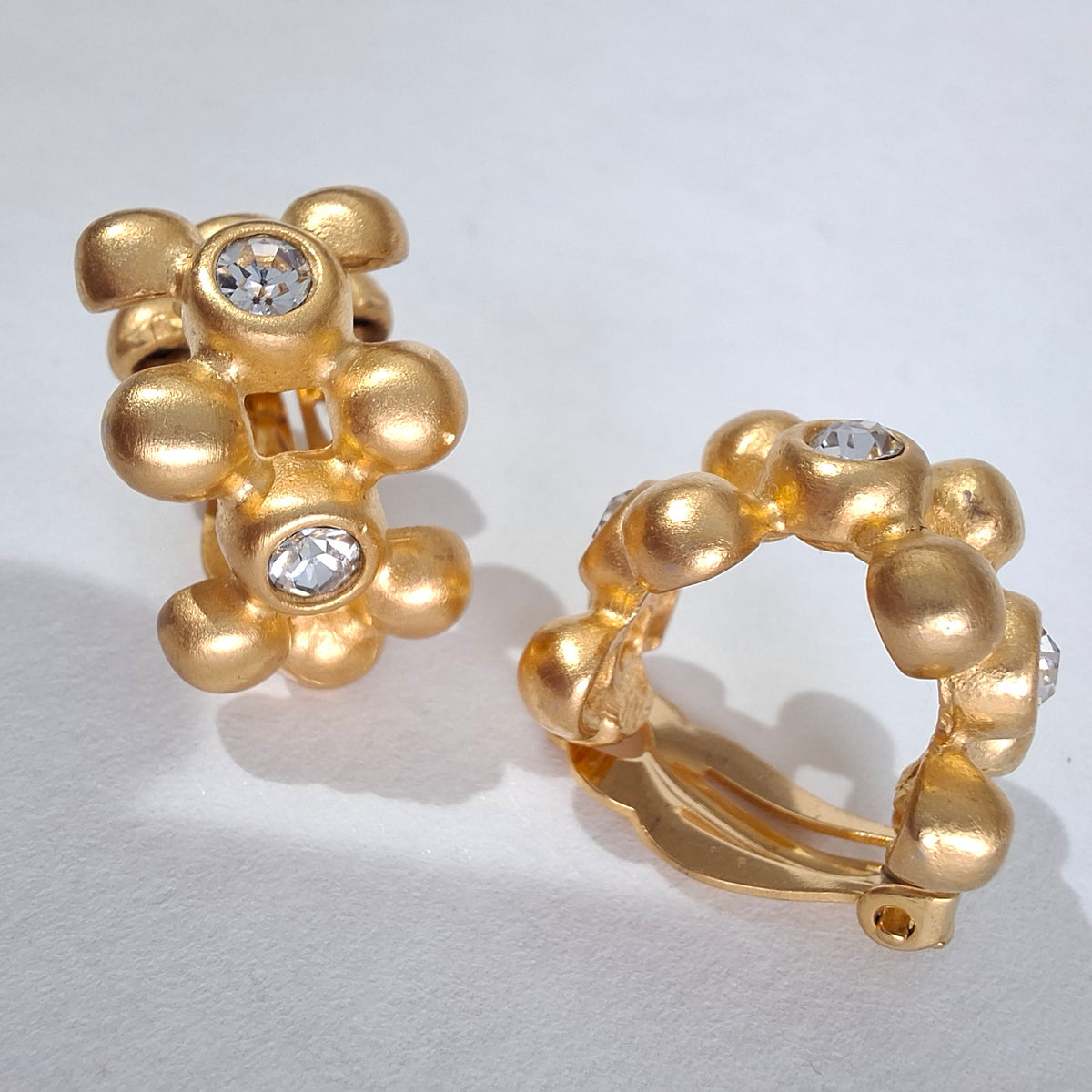 Vintage Givenchy Gold Plated Hoop Earrings