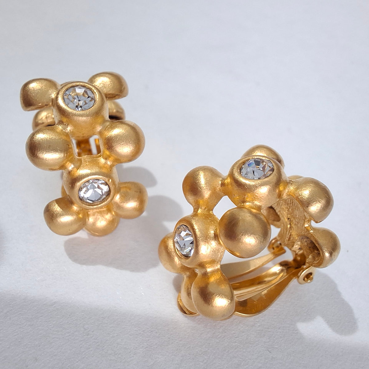 Vintage Givenchy Gold Plated Hoop Earrings
