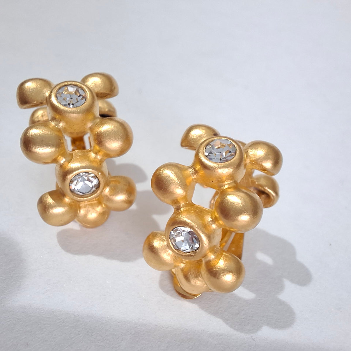 Vintage Givenchy Gold Plated Hoop Earrings