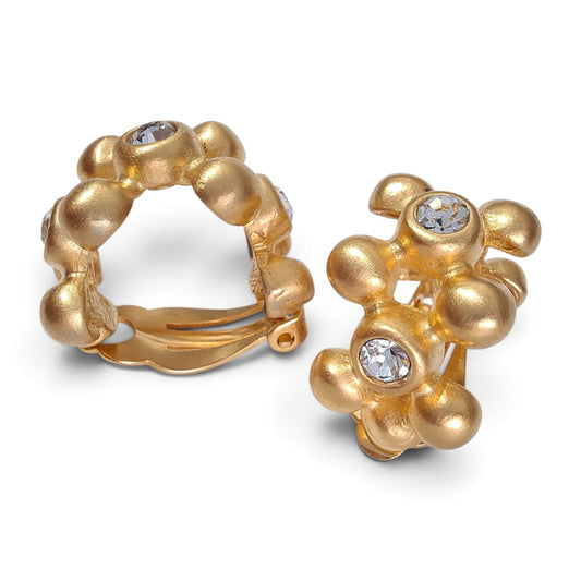 Vintage Givenchy Gold Plated Hoop Earrings