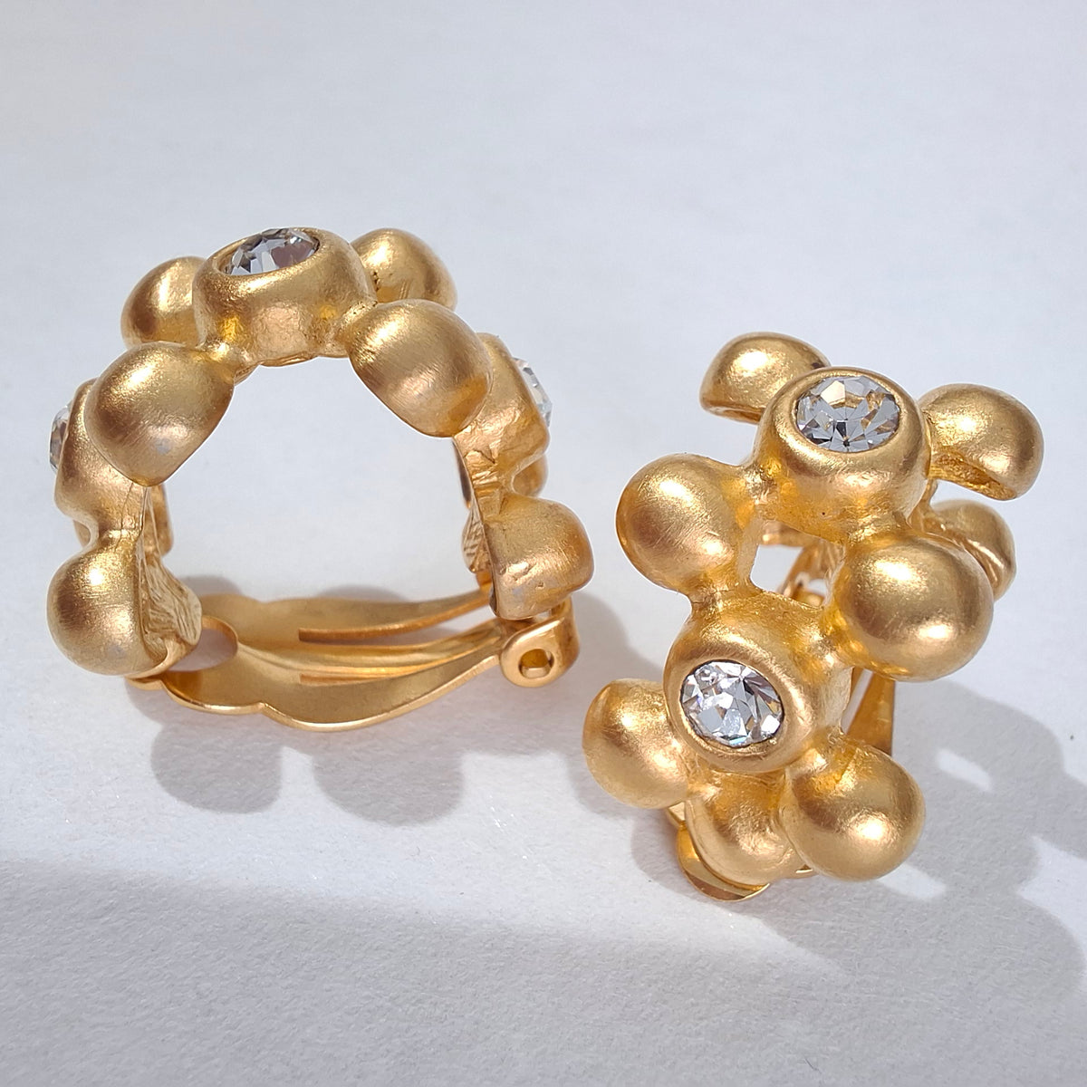 Vintage Givenchy Gold Plated Hoop Earrings