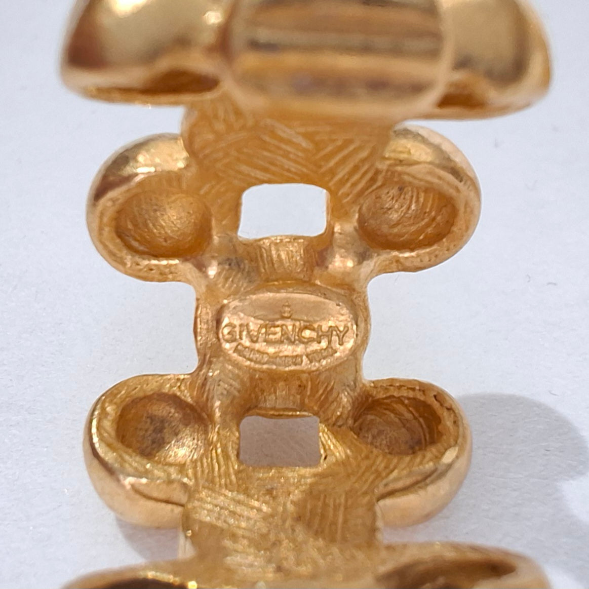 Vintage Givenchy Gold Plated Hoop Earrings