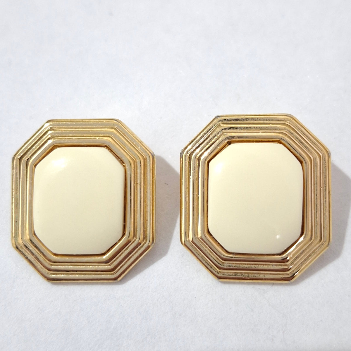 Vintage Christian Dior Gold Plated Clip-on Earrings