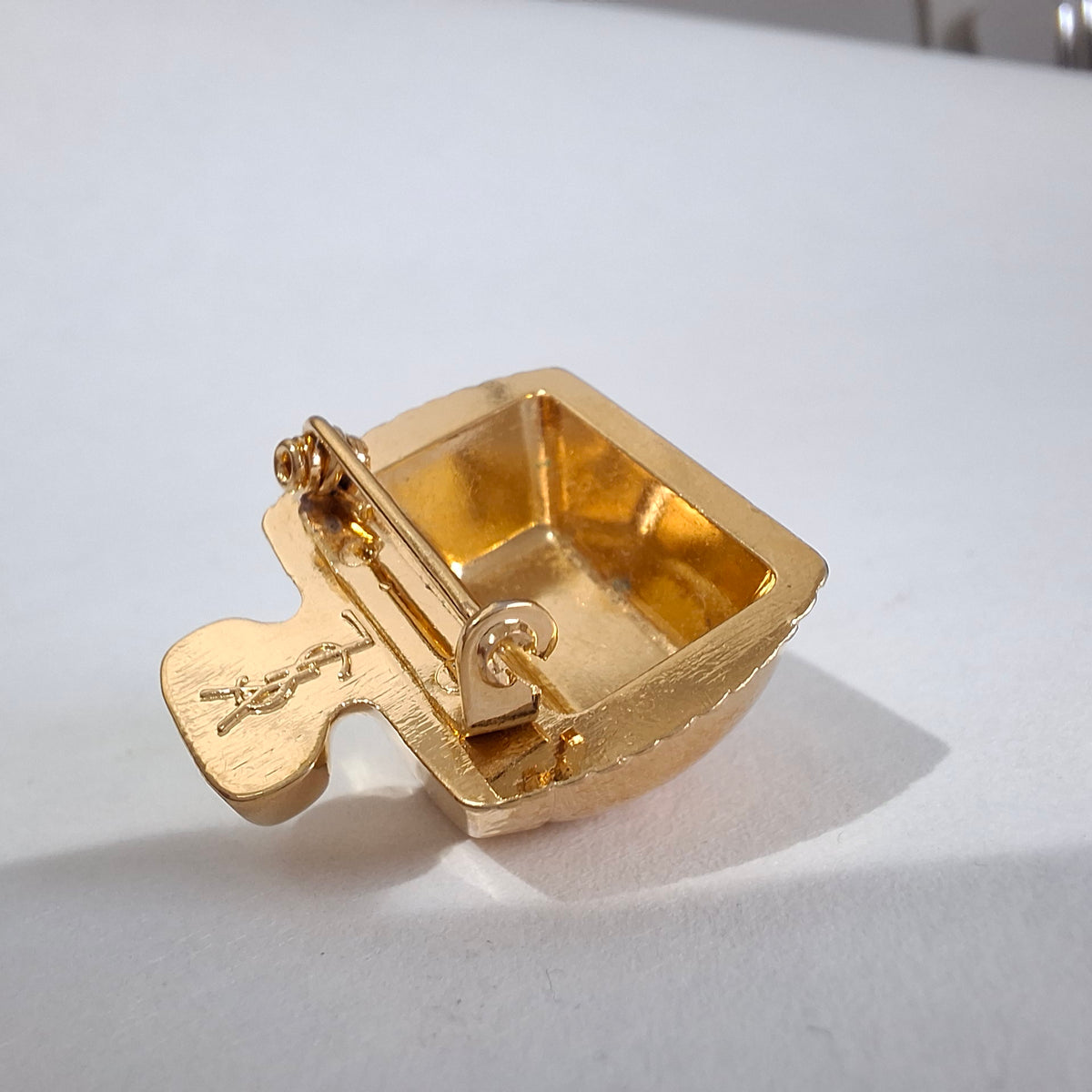 Vintage Yves Saint Laurent YSL Perfume Bottle Brooch
