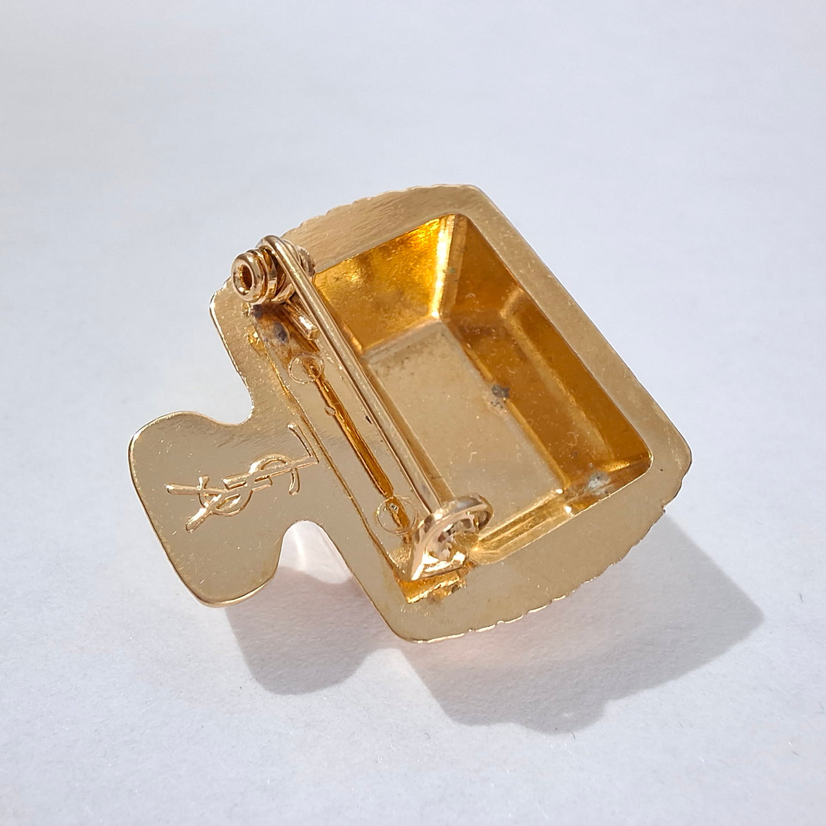 Vintage Yves Saint Laurent YSL Perfume Bottle Brooch