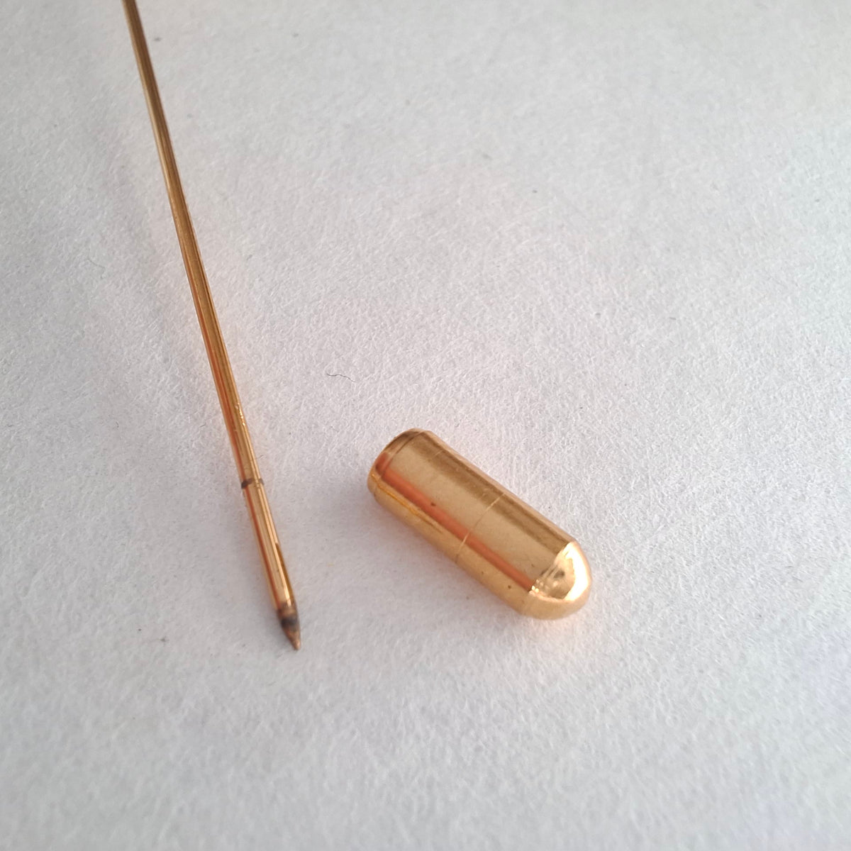 Vintage Yves Saint Laurent YSL Gold Plated Lapel Pin Brooch