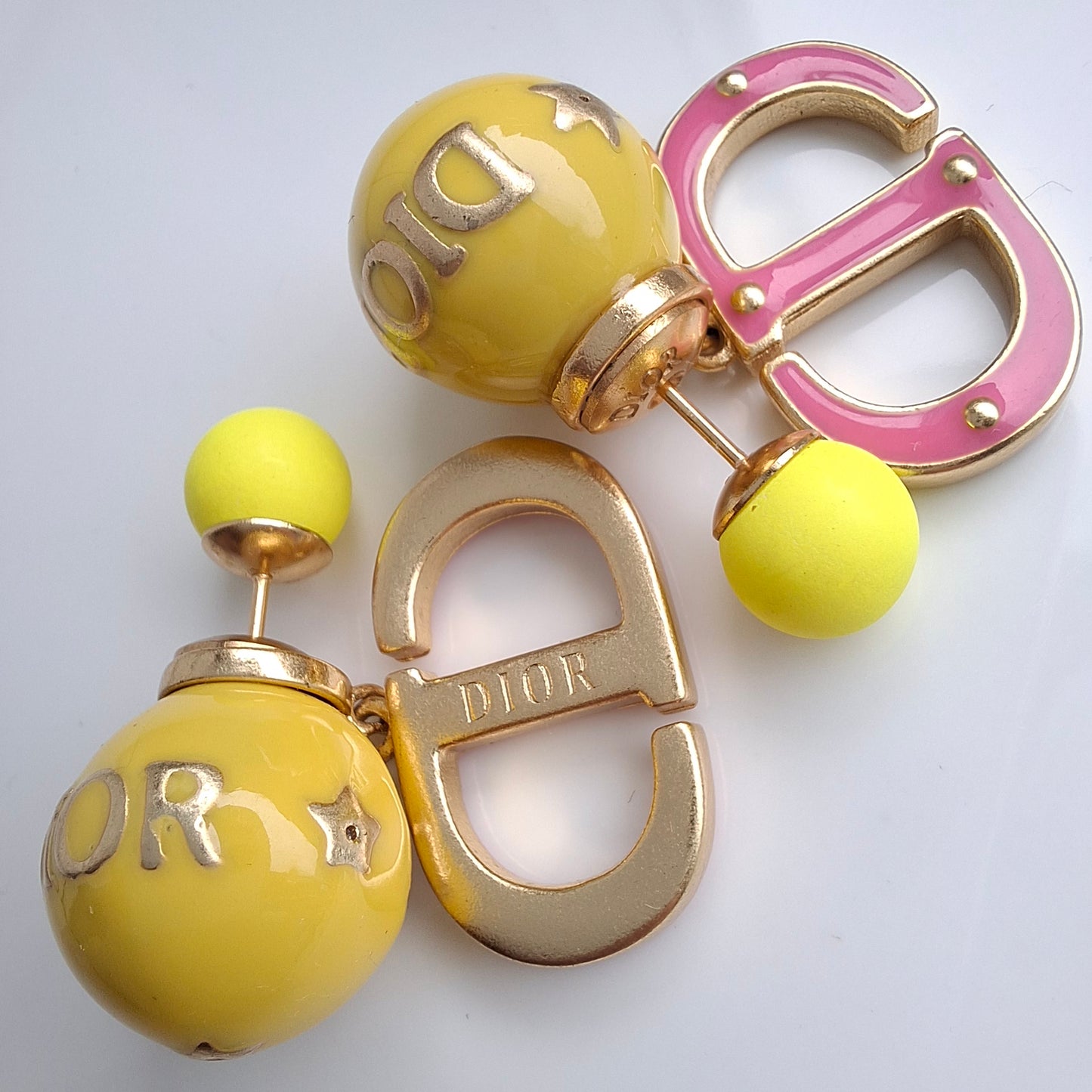 Christian Dior Tribales CD Logo Earrings