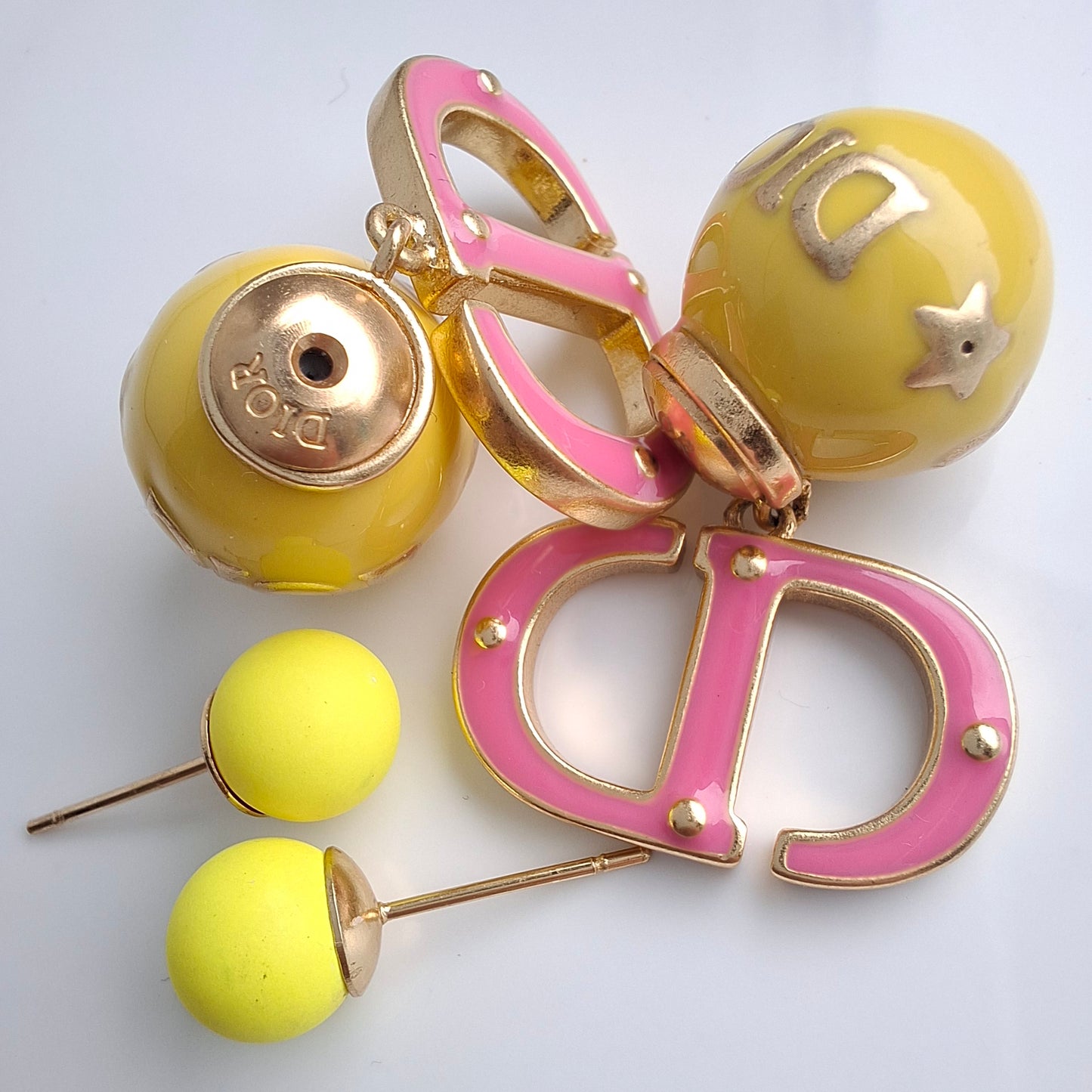 Christian Dior Tribales CD Logo Earrings