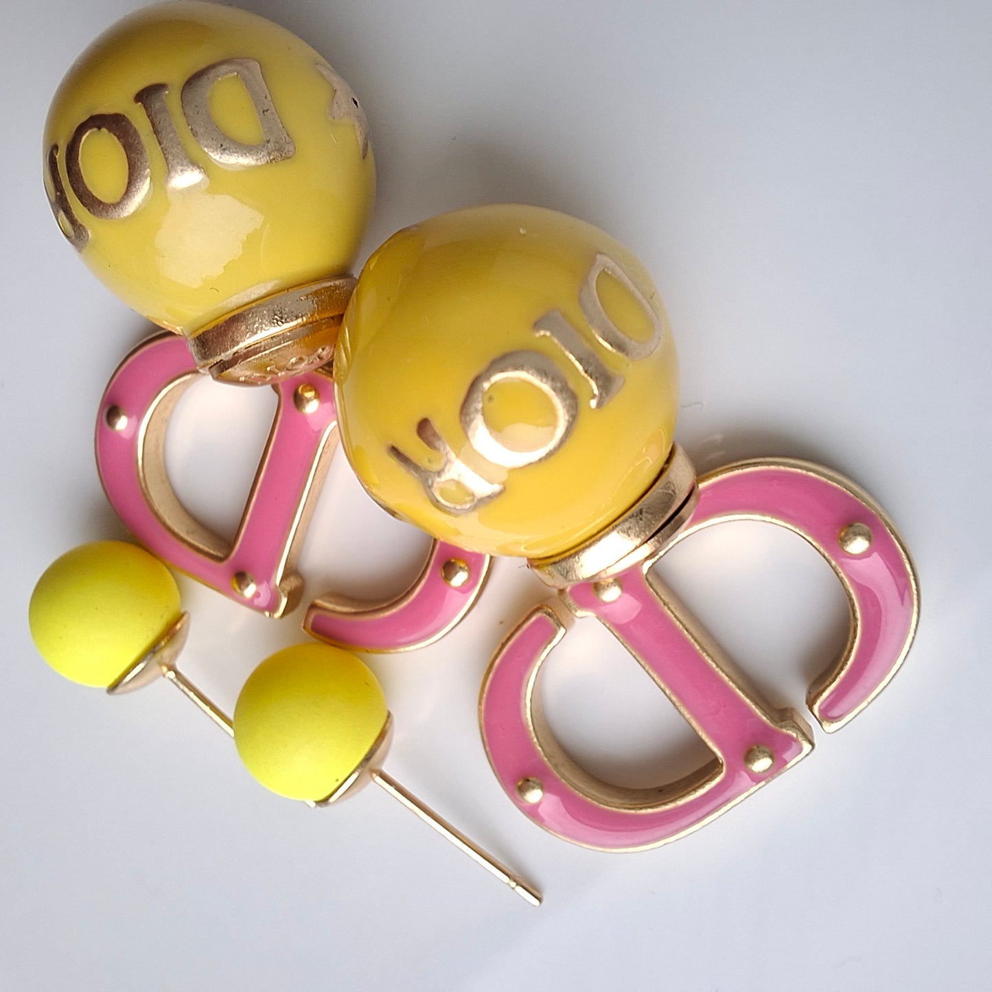 Christian Dior Tribales CD Logo Earrings